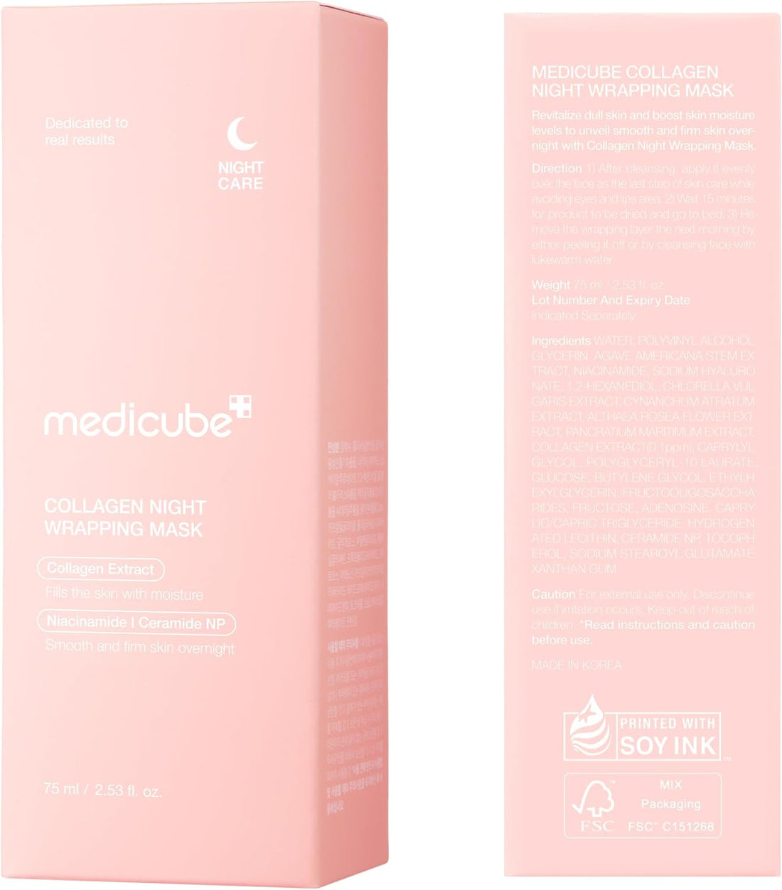 Medicube Collagen Overnight Wrapping Peel-Off Facial Mask Pack
