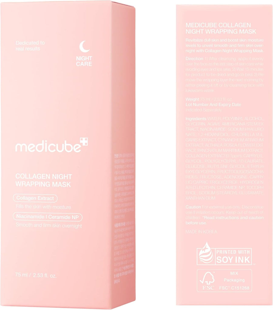 Medicube Collagen Overnight Wrapping Peel-Off Facial Mask Pack